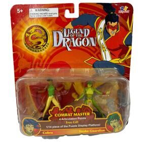 5 for $25| Legend of the Dragon Cobra & Snake Guardian Figure